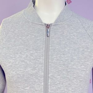 Audimas Gray Full Zip Up Jacket Sweatshirt Women's Size Small with Pockets !